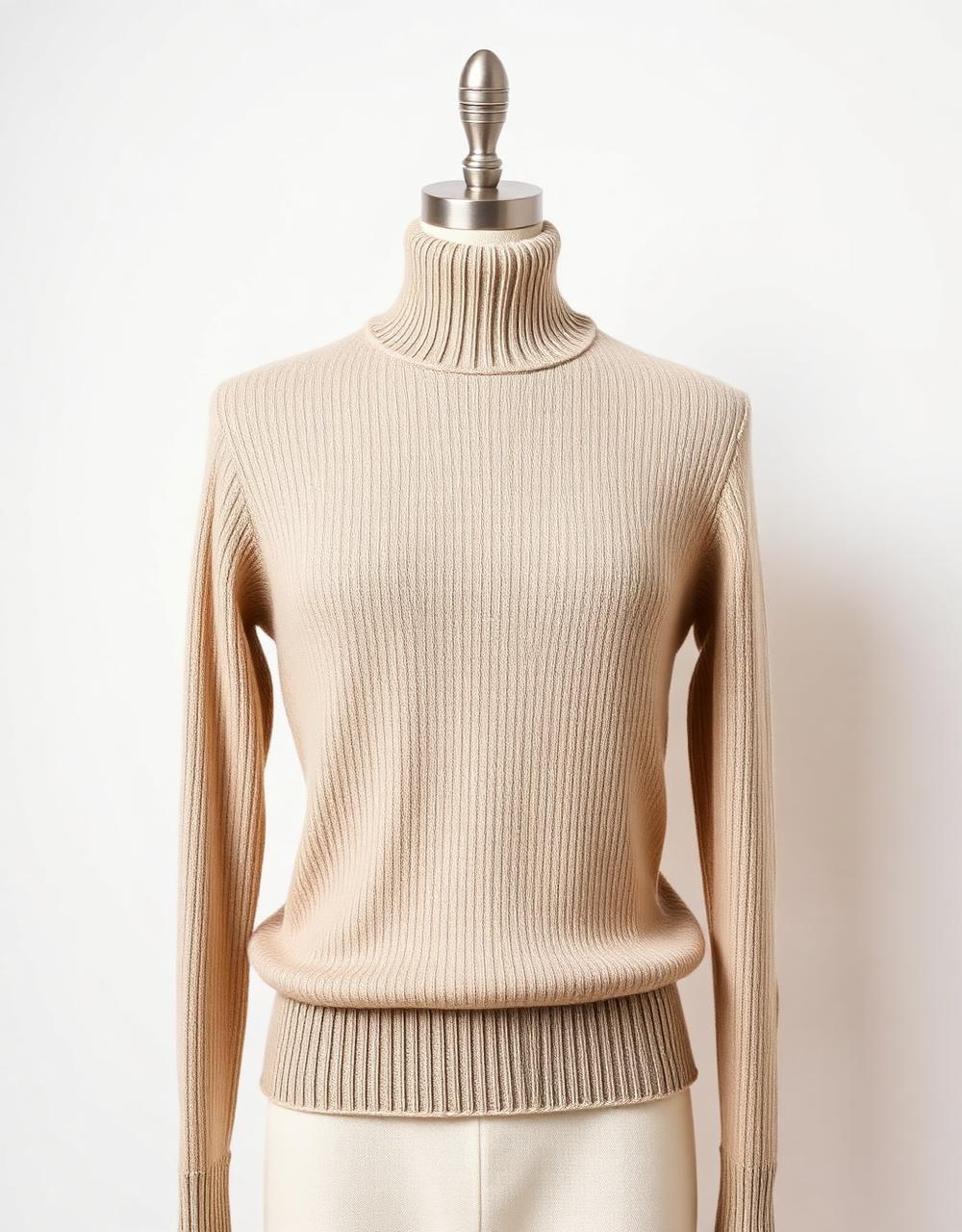 Ribbed Cashmere Crewneck